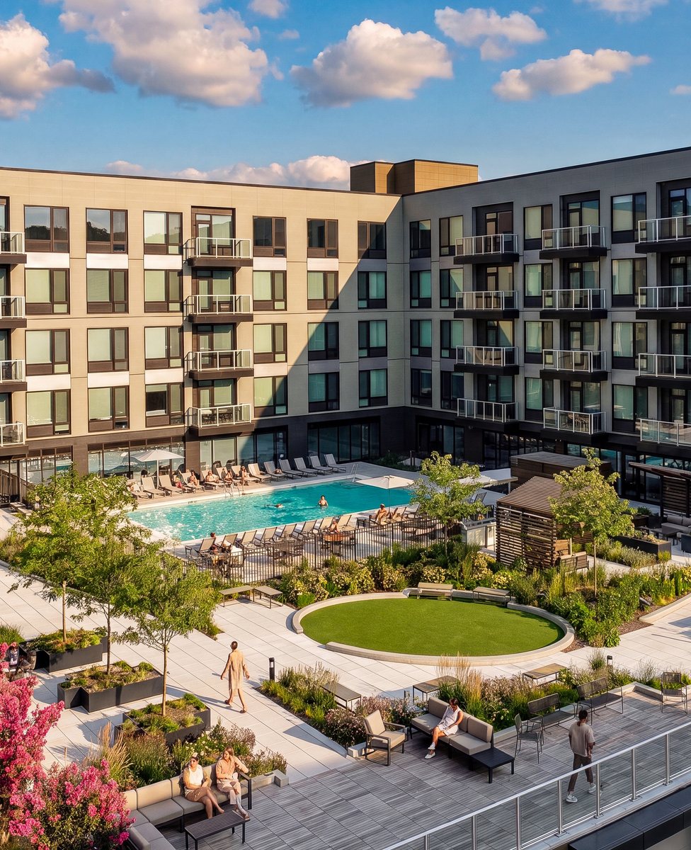 Pool courtyard and lawn